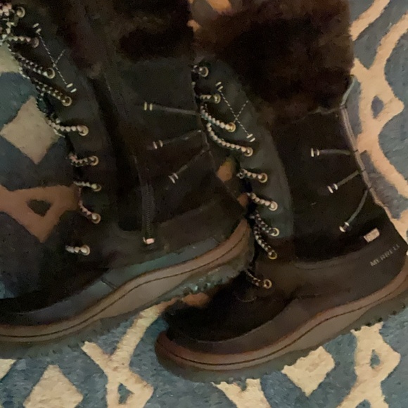 Women’s Merrell Decora Leather and Suede High Boot Dry and Warm size 7.5 - Picture 4 of 10